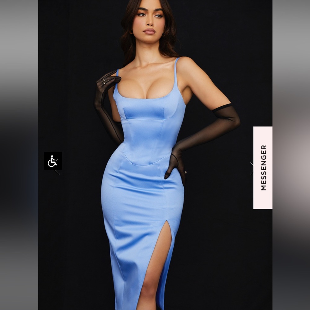 House of CB Blue Midi Dress